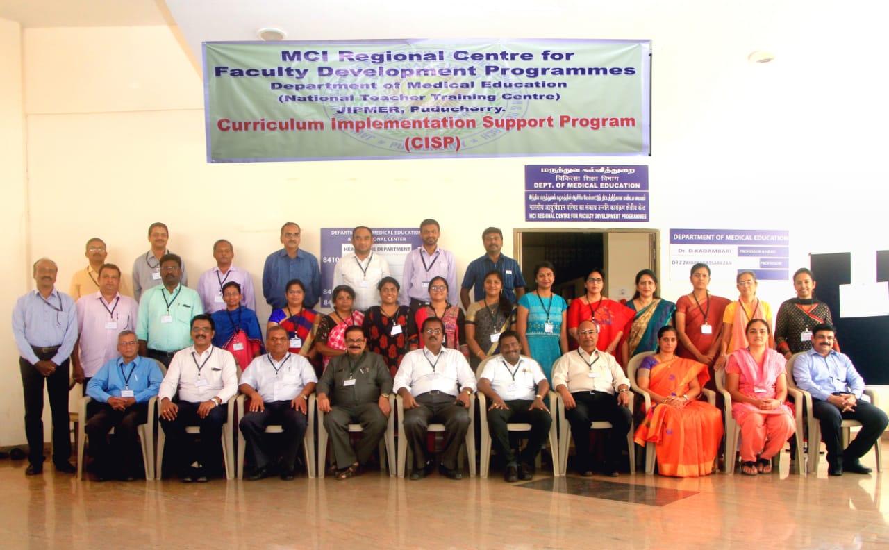 CISP workshop at JIPMER - 25th March - 27th March, .2019